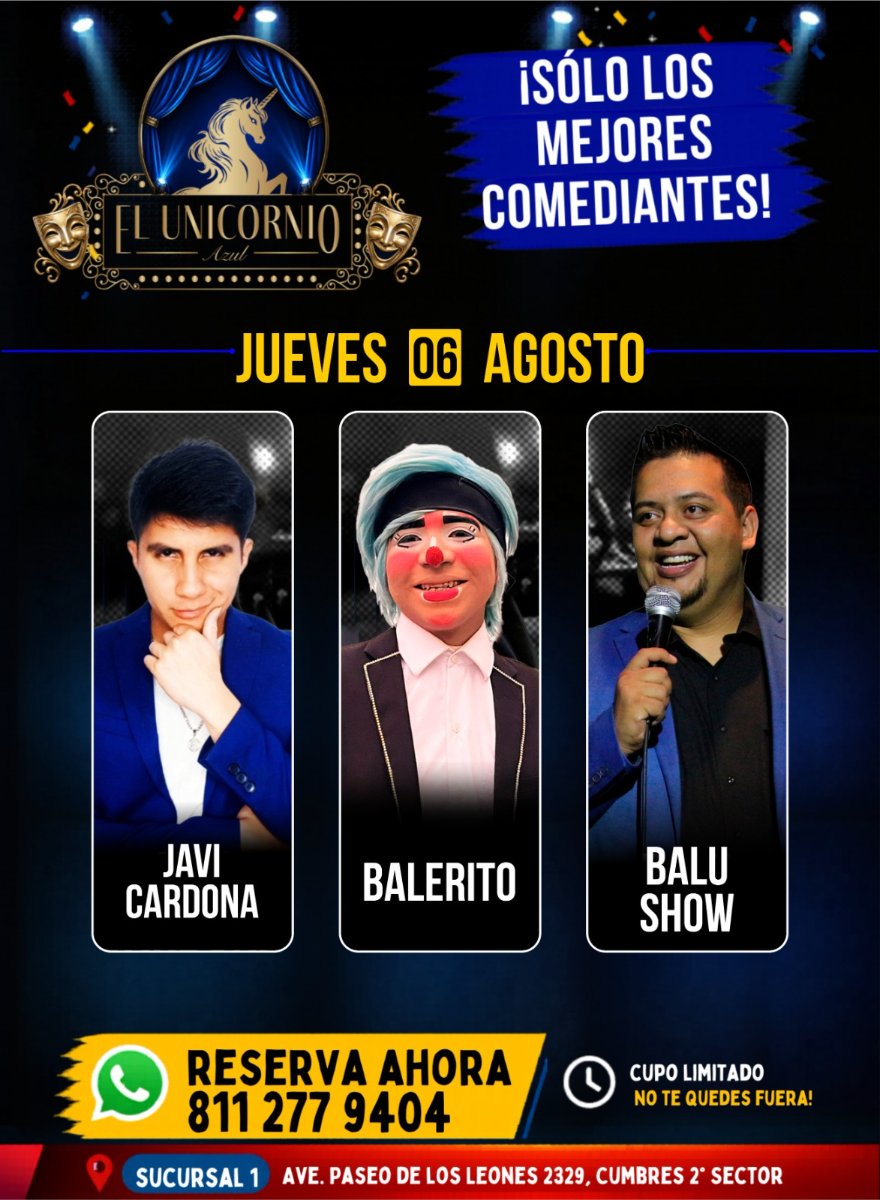 Flyer de JUEVES DE COMEDIA
