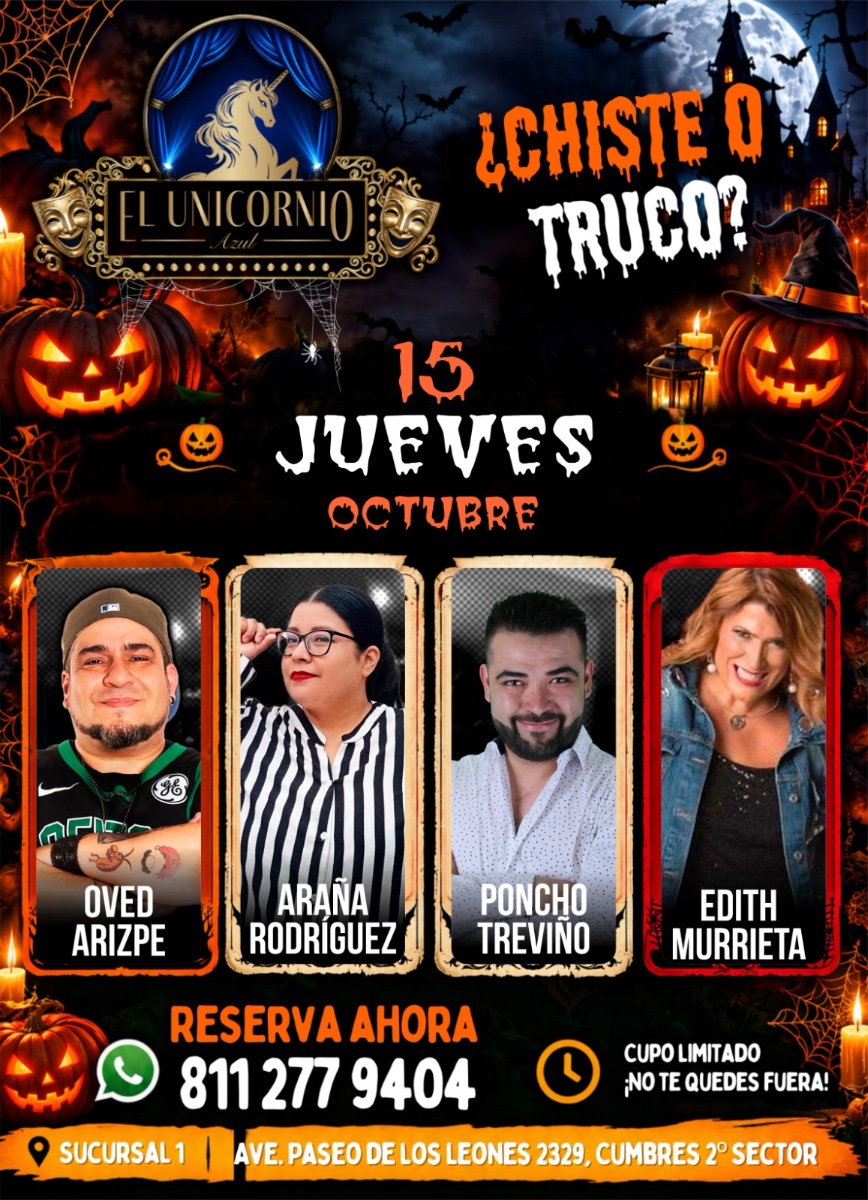 Flyer de Comedia, Mañana, jueves, 15 de octubre